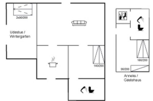Foto 23 - Haus mit 2 Schlafzimmern in Væggerløse mit terrasse und sauna