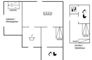 Photo 2 - Maison de 1 chambre à Væggerløse avec terrasse et sauna