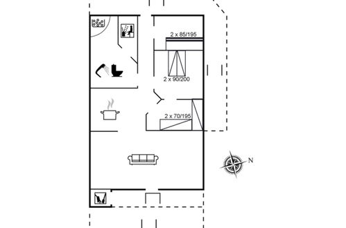 Foto 32 - Casa de 3 quartos em Ørum com terraço e sauna