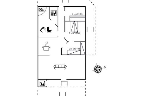 Foto 32 - Casa de 3 habitaciones en Ørum con terraza y sauna