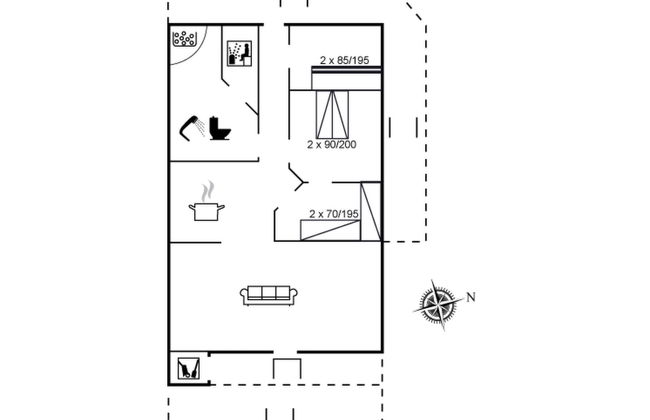 Haus mit 3 Schlafzimmern in Ørum mit terrasse und sauna - Foto 1