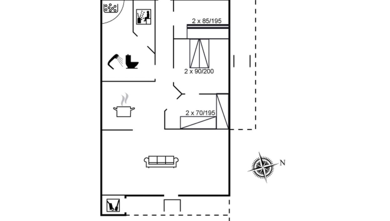 Haus mit 3 Schlafzimmern in Ørum mit terrasse und sauna - Foto 1