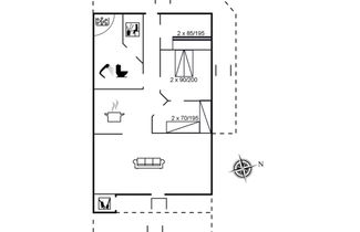 Foto 1 - Casa de 3 quartos em Ørum com terraço e sauna