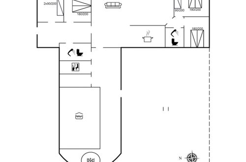 Photo 2 - Maison de 4 chambres à Væggerløse avec piscine privée et terrasse