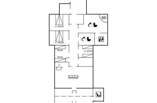 Foto 2 - Casa de 4 quartos em Rømø com terraço e sauna