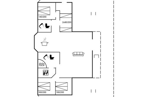 Foto 15 - Casa de 4 quartos em Rømø com sauna