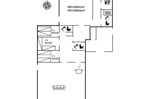 Foto 2 - Casa de 3 quartos em Rømø com terraço e sauna