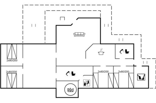 Foto 2 - Casa de 4 quartos em Saltum com terraço e sauna