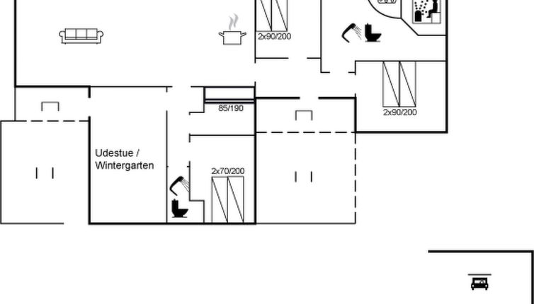 Photo 1 - Maison de 4 chambres à Vejers Strand avec terrasse et sauna