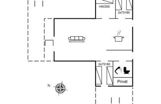 Foto 2 - Casa de 3 quartos em Blokhus com terraço