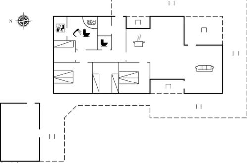 Foto 43 - Casa de 4 habitaciones en Rømø con terraza y sauna