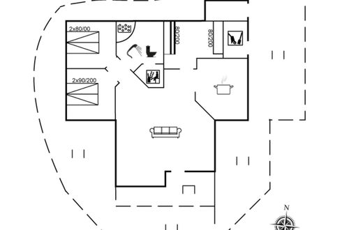 Foto 35 - Casa de 3 quartos em Hvide Sande com terraço e sauna