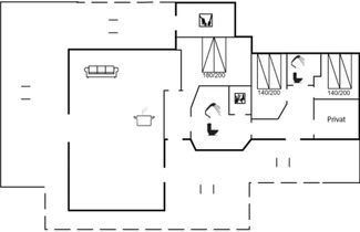 Foto 2 - Casa de 3 quartos em Blokhus com terraço e sauna