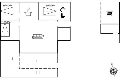 Foto 2 - Casa de 3 quartos em Vejers Strand com terraço