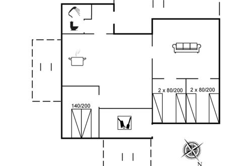 Foto 2 - Casa de 3 quartos em Hvide Sande com terraço