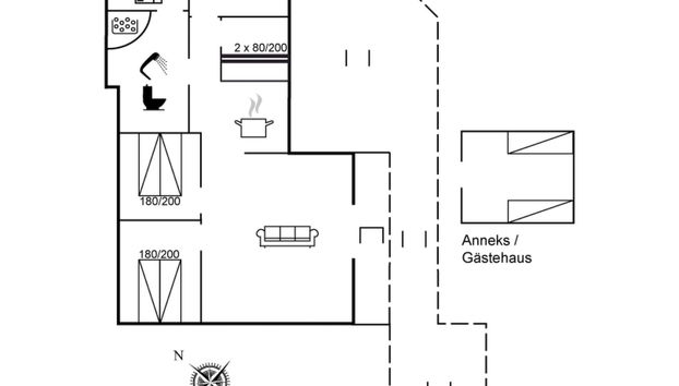 Haus mit 3 Schlafzimmern in Ørum mit terrasse und sauna - Foto 2