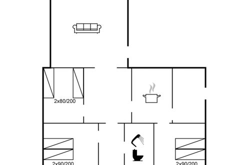 Foto 2 - Casa con 3 camere da letto a Saltum con terrazza