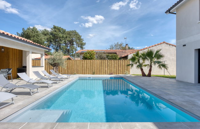 Casa de 6 quartos em Lanton com piscina privada e jardim - Foto 23