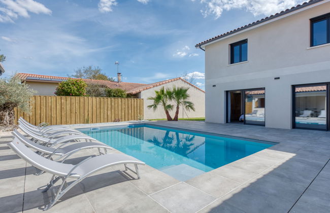 Casa de 6 quartos em Lanton com piscina privada e jardim - Foto 21