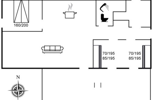 Foto 2 - Casa de 2 quartos em Klitmøller com terraço