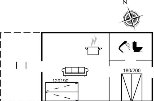 Foto 12 - Apartamento de 1 quarto em Væggerløse com terraço