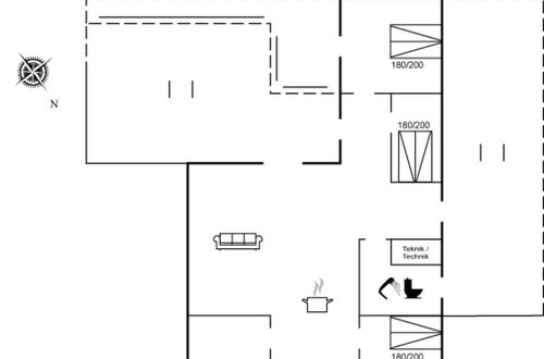 Foto 2 - Casa de 3 quartos em Græsted com terraço