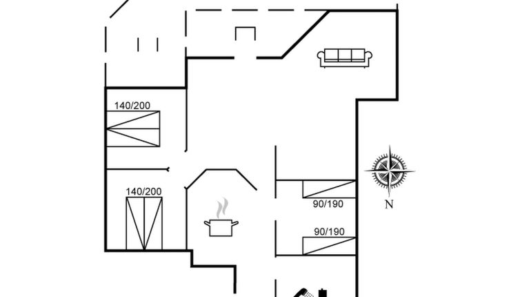 Foto 1 - Casa de 3 quartos em Rødby com terraço
