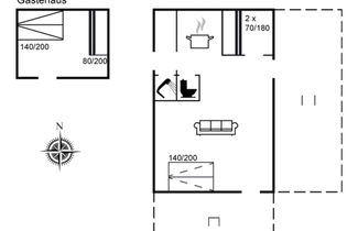 Foto 2 - Haus mit 1 Schlafzimmer in Stubbekøbing mit schwimmbad und terrasse