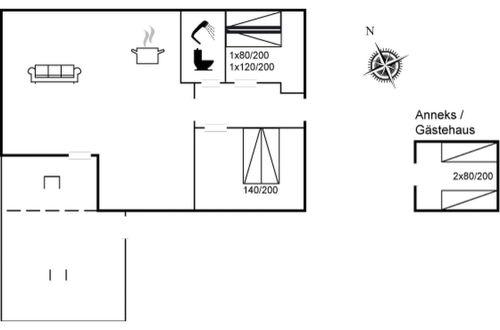 Foto 2 - Casa con 2 camere da letto a Hals con terrazza