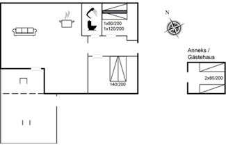 Foto 2 - Casa con 2 camere da letto a Hals con terrazza