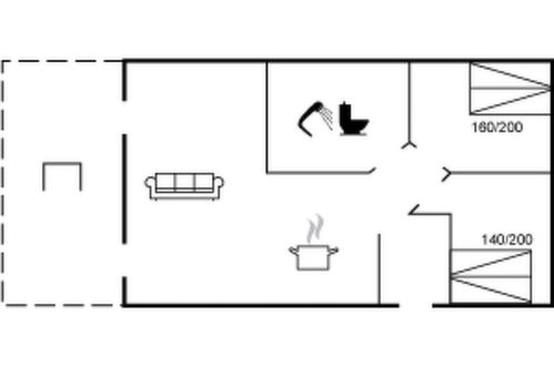 Foto 23 - Casa con 2 camere da letto a Kelstrup Strand con terrazza