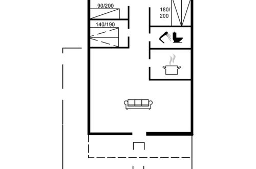 Foto 2 - Casa de 3 quartos em Sæby com terraço