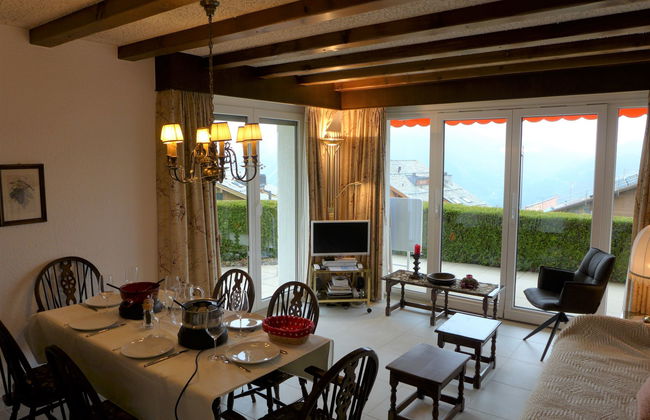 Apartamento de 4 quartos em Crans-Montana com jardim e terraço - Foto 7