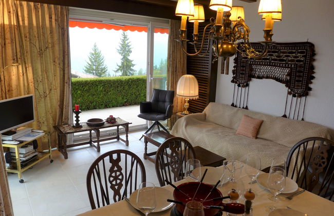 Apartamento de 4 quartos em Crans-Montana com jardim e terraço - Foto 11