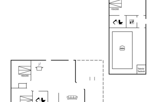 Casa de 3 quartos em Roslev com piscina privada e terraço - Foto 2