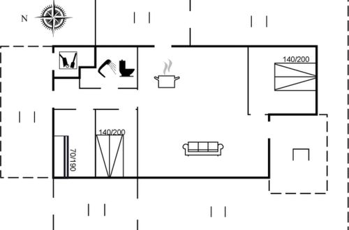 Photo 2 - Maison de 3 chambres à Jerup avec terrasse