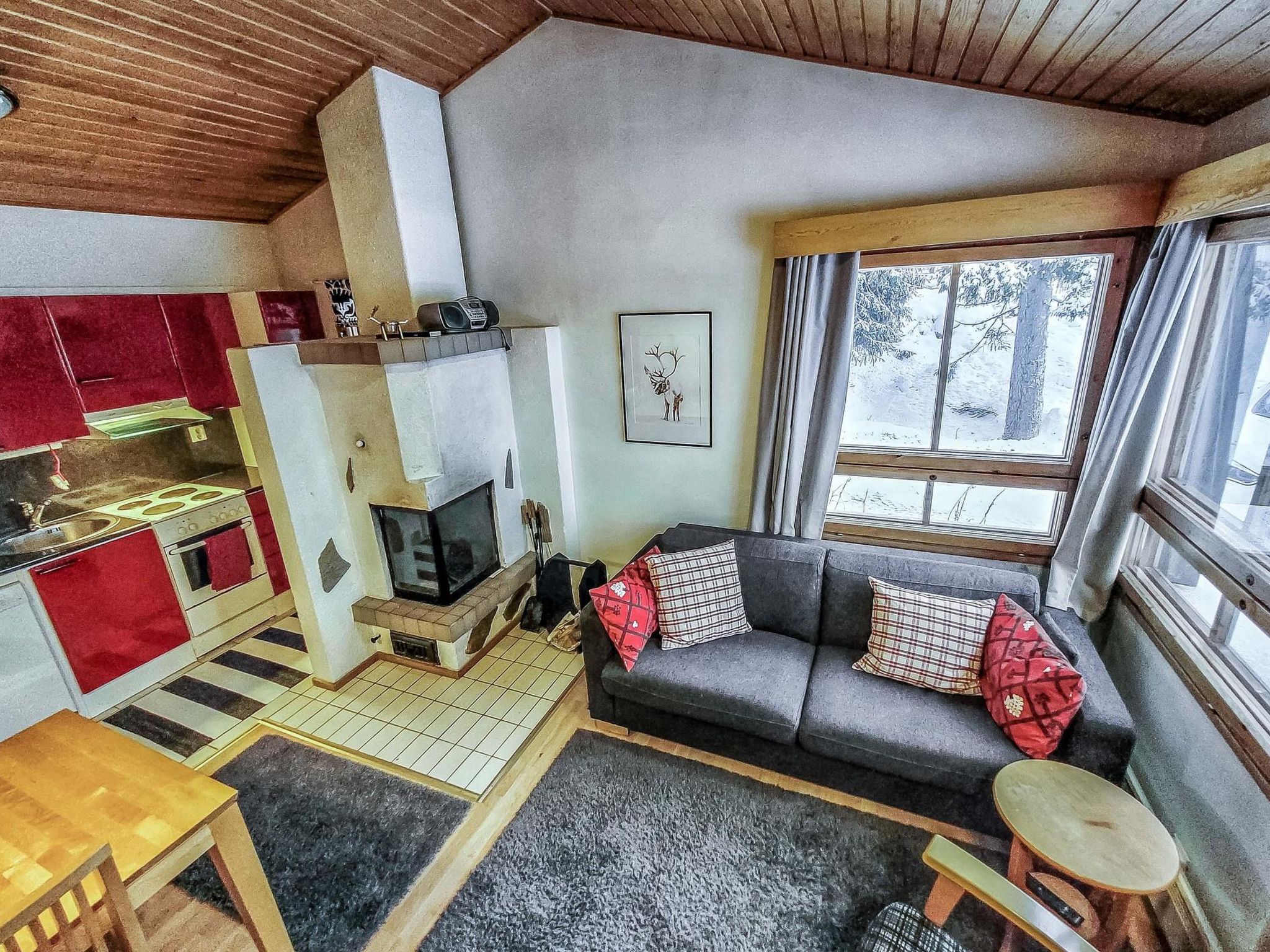 Foto 5 - Casa de 1 habitación en Kuusamo con sauna y vistas a la montaña