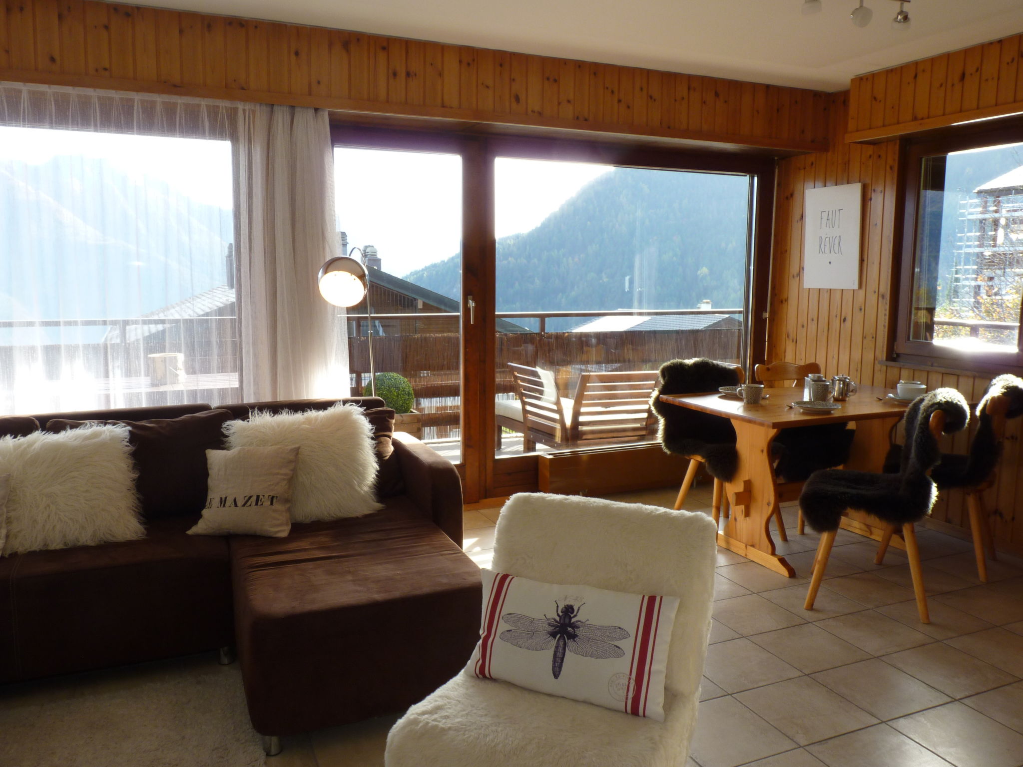 Foto 1 - Apartamento de 1 habitación en Leytron con vistas a la montaña