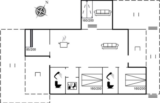 Casa de 3 quartos em Tranekær com terraço e sauna - Foto 2