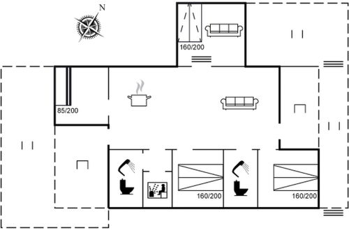 Foto 2 - Casa de 3 quartos em Tranekær com terraço e sauna