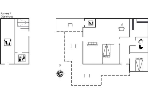 Foto 14 - Casa de 3 quartos em Hals com terraço e sauna