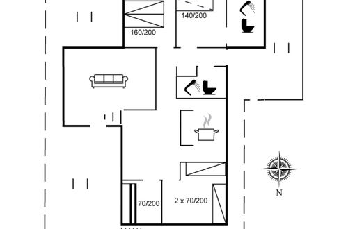 Photo 2 - Maison de 4 chambres à Pandrup avec terrasse