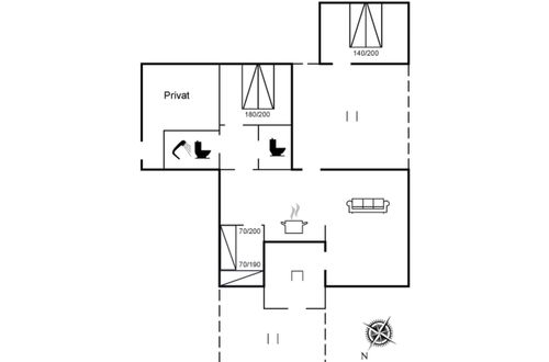 Photo 9 - 2 bedroom House in Glesborg with terrace