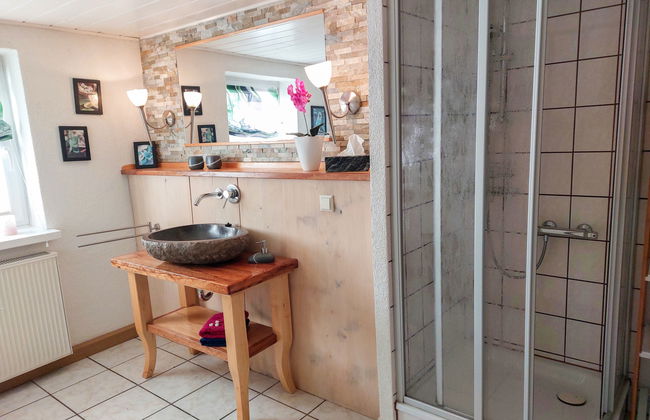Apartamento de 1 quarto em Großschönau com jardim e sauna - Foto 11