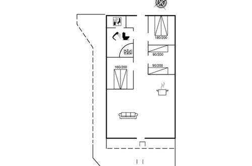 Foto 2 - Casa de 3 quartos em Hemmet com terraço e sauna