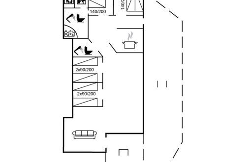 Photo 2 - Maison de 4 chambres à Fjerritslev avec terrasse et sauna