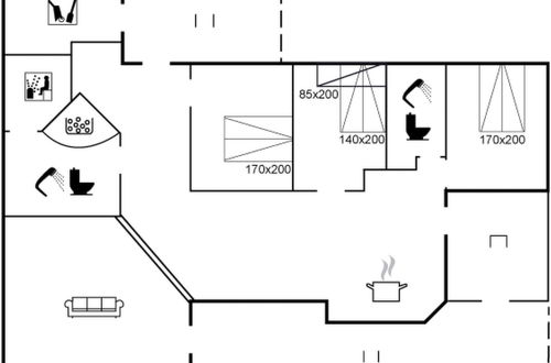 Foto 2 - Casa de 3 quartos em Hirtshals com terraço e sauna