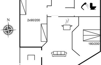 Foto 2 - Apartamento de 2 quartos em Fanø Bad com terraço
