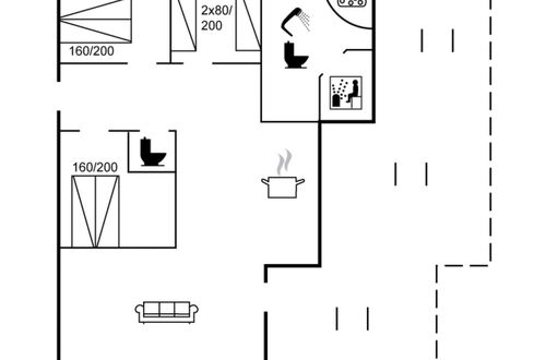 Foto 2 - Casa de 3 quartos em Løkken com sauna