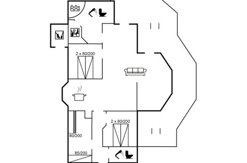 Foto 30 - Casa de 3 quartos em Løkken com terraço e sauna